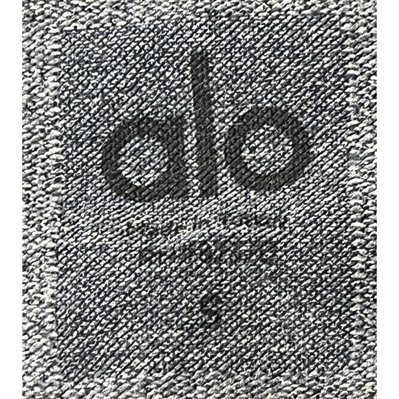 Alo Yoga Moto Leggings Womens Small Gray Blue High Waist Athleisure Quiet Luxury - Picture 4 of 4